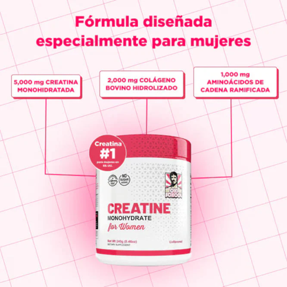 Creatina para mujeres- Fórmula especial para aumentar los glúteos