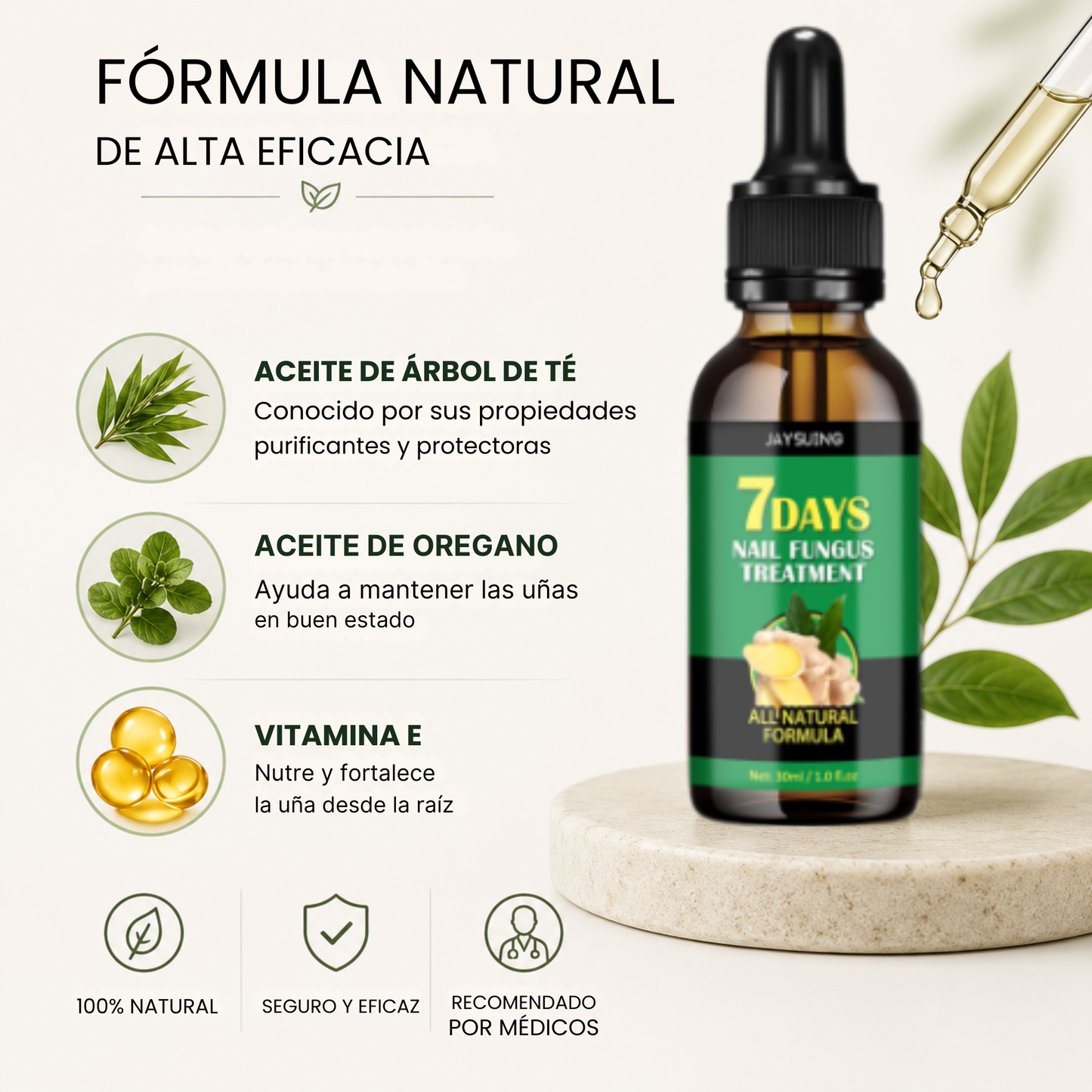 Tratamiento Anti-Hongos 7 Días 100% Natural