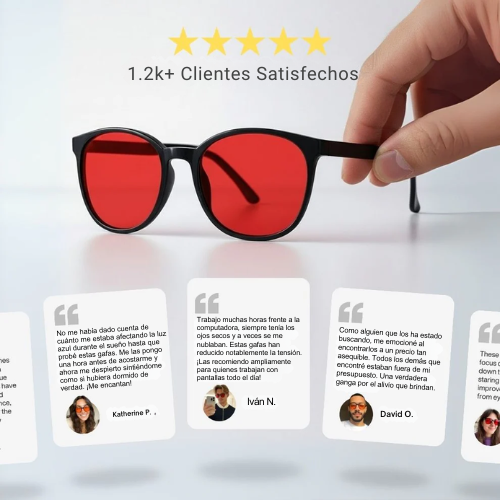 Gafas AntiLuz Azul- Protección total para tu sueño
